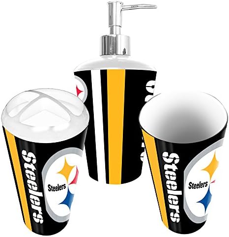 Pittsburgh Steelers 3 Piece Bathroom Set