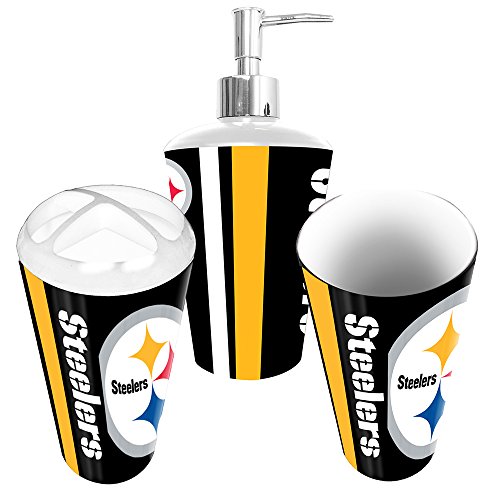Pittsburgh Steelers 3 Piece Bathroom Set