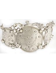 Sterling Face Bracelet - Sterling Silver