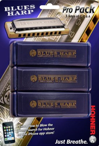 Hohner 532 Blues Harp Pro Pack - MS-Series Harmonicas