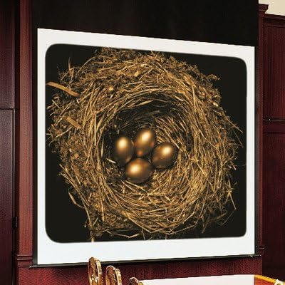 Glass Beaded 72" H x 72" W Electric Projector Screen