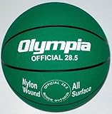 Intermediate / Women Green Rubber Basketballs - Set Of 6