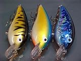 3 Custom Shad Lures - Plugs Crankbaits Big Bass Fishing Set O2 Search the term rockcreeklures to see our entire line here on Amazon.