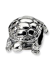 .925 Sterling Silver Turtle Bead