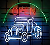 On The Edge 260022 Hot Rod Open Neon Sign