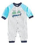 Coolmee 3色 赤ちゃん ロンパース カーターズ カバーオール アニマル 着ぐるみ 長袖 縞柄 ストライプ ラグラン 新生児 ベビー ボディースーツ 長袖ロンパース オールインワン 子供用 男女