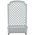 Exaco Trading 1.416W Calypso Planter with Trellis and Self Watering System
