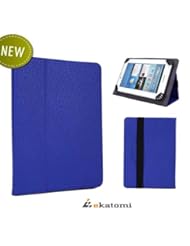 [Accord] INDIGO BLUE / Universal 7" Tablet Case Book Folio Cover with Stand for Visual Land Prestige 7L. Bonus Ekatomi Screen Cleaner