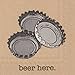 Boston International Ideal Home Range 20-Count Brown Paper Cocktail Napkins, Beer Here