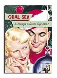 Oral Sex - Boxed Set of 12 Damn Funny Talk Bubbles Merry Christmas Greeting Card (w/ Envelopes)