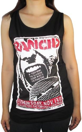 RANCID Shirt Rock Band Vintage Funny T shirt Print Tank Top Singlets-Black-Small