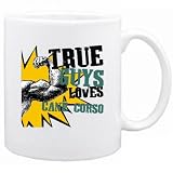 New  True Guys Loves A Cane Corso  Mug Dog