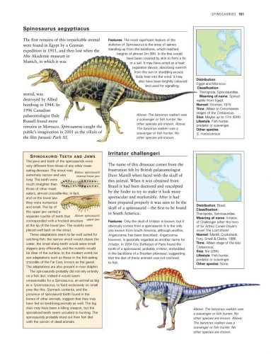 Cover image : The Illustrated Encyclopedia of Dinosaurs