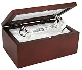 Silver Rattle in Rosewood Box