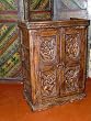 Antique India Hand Carved Teak Jaipur Armoire Cabinet Furniture