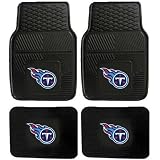 Front & Rear Car Truck SUV Vinyl Car Floor Mats - Tennessee Titans