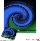 Sony PS3 Slim Skin - Alecias Swirl 01 Blue