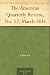 Search : The American Quarterly Review, No. 17, March 1831