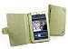 Tuff-Luv Natural Hemp case cover for Amazon Kindle Fire (Book Style) - 'Pistachio' Green