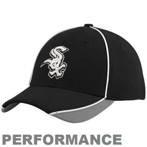 New Era Chicago White Sox Black 2010 Official Batting Practice Flex Fit Performance Hat