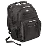 Targus Products - Targus - Zip-Thru Air Traveler Backpack, Fits 15.8 Widescreen Laptop, Polyester, Black - Sold As 1 Each - Designed to help clear airport security without removing your laptop from your case. - Designed to protect up to 15.8 widescreen laptops - File compartment, mobile phone pocket, small quick-access front pocket, two water-bottle holders, multiple accessory pockets. - 3D mesh padded back panel for added support and padded ergonomic shoulder straps for comfort and equal