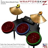 Abstract 01 Red Skin by WraptorSkinz fits Guitar Hero 4 World Tour Drum Set ....