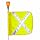 Flagstaff FS10 Safety Flag with Reflective X and Light, Threaded Hex Base