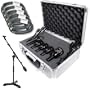 Audix DP5a 5 Piece Drum Package Kick Snare Mic + 5 Whirlwind Cable + Mini Boom Stand + Unique Squared Vinyl Stickers