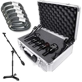 Audix DP5a 5 Piece Drum Package Kick Snare Mic Bundle by