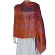 Body Wrap in Blend Silk with Wool Paisley Spring Fashion 72 x 27 inches