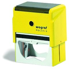 Original Wagraf Polan 8 XXXL Stempelautomat - Stempel - Adressstempel - Firmenstempel incl. individuller Textplatte ca. 75.00 mm x 40.00 mm 12 Zeilen ggf. Logo