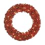 24" Pre-Lit Rich Red Berry Christmas Wreath With Clear Lights #179972