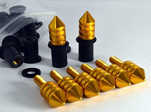 Gold Spike Replacement Windscreen Hardware 24 Piece Kit
