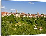 IMAGE OF Canvas Prints of The historic town of Rothenburg ob der Tauber, Franconia, Bavaria, Germany, from Robert Harding