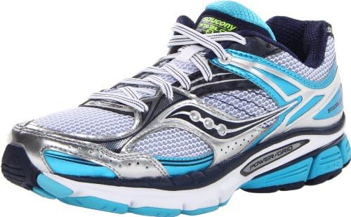 Saucony Women's Stabil CS3 Running Shoe,White/Blue/Navy,7 M US