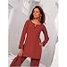 Deep Rust Set With Long Stole (Petite, Tall & Misses Sizes XS-3X)