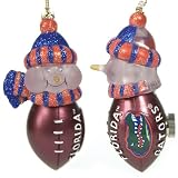 Florida Gators NCAA All-Star Light-Up Acrylic Snowman Ornament (3)