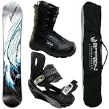 AIRTRACKS SNOWBOARD SET - BOARD SKETCH - SOFTBINDUNG STAR - SOFTBOOTS STAR - SB BAG
