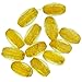 Yellow Oval Gold Foil Loose Bead