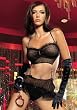 Valentine's Day Opera Length Satin Gloves With Button Up Side (Black;One Size)