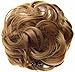 FESHFEN Ponytail Extensions Hair Extensions Wavy Curly Messy Hair Bun Extensions Scrunchy Scrunchie Hair Bun Updo Hairpiece Donut Hair Chignons Hair Piece Wig Strawberry Blonde Scrunchie Hairpiece