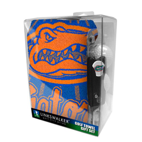 Florida Gators Ncaa Jacquard Golf Towel Gift Pack W/ Balls Repair Tool Marker