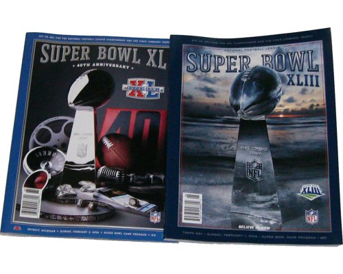 SUPER BOWL XL & XLIII PROGRAMS GAME DAY EDITIONS
