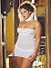 Sexy Plus Size Babydoll Stretch Lace Nightgown Chain Detail White Queen Size