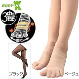 つんく♂プロデュース　BODY-K3股靴下　スリム細ックス　ストッキング　パンストM-Ｌ・ブラック つんく