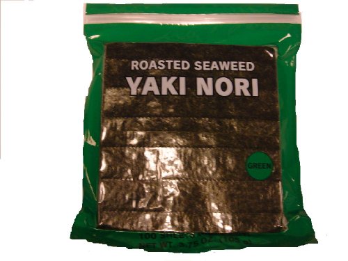 Shirakiku Nori Gold Half Juronji, Roasted Seaweed,  100-Count Units (Pack of 2)
