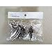 World Pride Antique Retro Black Pattern Punk Crystal Paved Fingertip Finger Claw Ring Set, Set of 5pcs