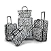 American Flyer Animal Print 5 Piece Luggage Set