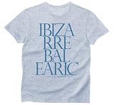 [メンズ]Ibiza Chillout Lounge 半袖Tシャツ Ibizarre Balearic タイポグラフィー lenny