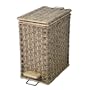 Elite Home Fashions Woven Sea-Grass Step-Open Wastebasket